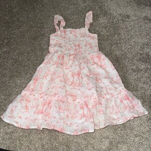 Janie and Jack Pink and White Kids Dress